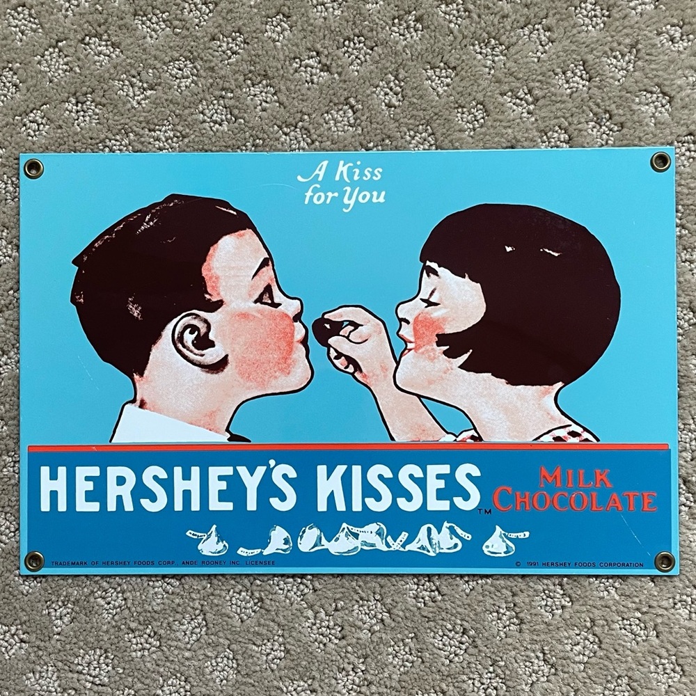 Ande Rooney: Hershey’s Kisses Porcelain Sign